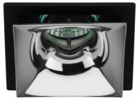 ЭРА MR16 GU5.3 KL102 BK/CH св-к встр. 82х82х51(врез. d73мм) черный хром алюм/пласт 3414