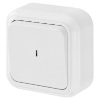 Bylectrica ПРАЛЕСКА выкл. ОУ 1 кл. 6А бел. (инд., пластик) А110-214