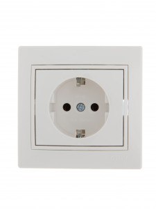 Lezard Мира роз. СУ 1 мест. 16А бел. (земля, керамика, корпус PC) 701-0202-122