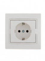 Lezard Мира роз. СУ 1 мест. 16А бел. (земля, керамика, корпус PC) 701-0202-122