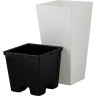 Горшок КУБ 19,4л 250х250х470мм Белоснежный жасмин х8