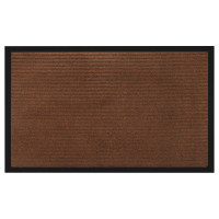 Коврик придверный, влаговпитывающий, SINDBAD Т202/2 50х80смх8мм, коричневый (полоска)