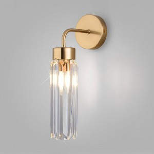 EUROSVET Бра 1x60W E14 170x100x315 мет.латунь/хрусталь прозр. 60163/1 Умный дом Gilian a065760