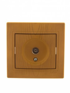 Lezard Мира роз. TV СУ 1 мест. ольха (RG6, оконечн.) (корпус PC) 701-0701-130