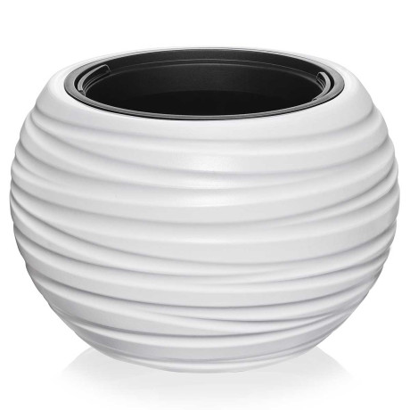 Кашпо Луна D435 9/36л белый 633 х4