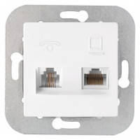 Bylectrica УЮТ мех. роз. комбинированная оконечная (комп+тел), белый, (ТРК-002)