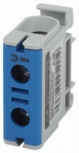 ЭРА клемма силовая вводная КСВ (KE61.2) 6-50мм2, 145А, синяя "N" NO-224-126 65564