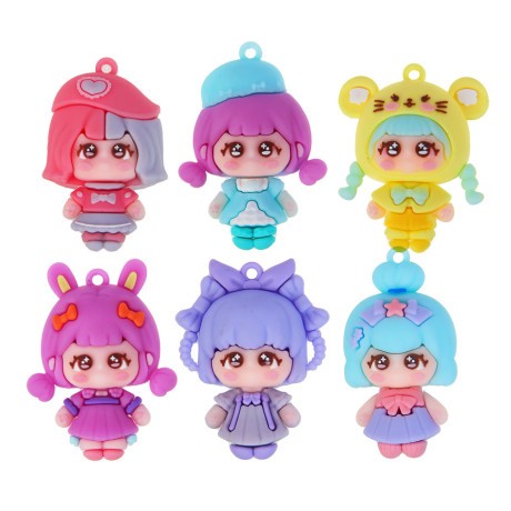 ХОББИХИТ Набор для творчества "Шарик с куколкой" с браслетом, 8,5х7х8см, 6 дизайнов