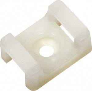 IEK Площадка ПМ 22х16х6мм под винт белая (уп.100шт, цена за 1уп) UHP33-22-16-6-100-K01