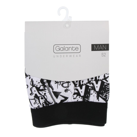 GALANTE Трусы-боксеры мужские с рисунком, р.52, 95% хлопок, 5% спандекс, разноцветные, НБ25-1