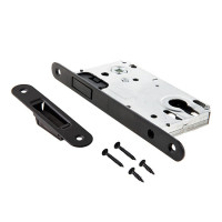 Замок врез МАГНИТНЫЙ 5300-M-BLM (черный матовый) Apecs (межос -85мм)  \40