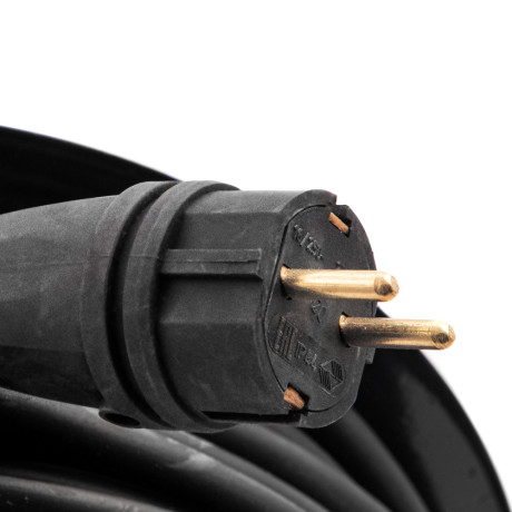 Удлинитель силовой 50 м, 16А, тип УХз16, КГ 3 x 2.5 мм, на стальной катушке, 4 розетки Сибртех