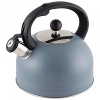 Чайник со свистком MENTOLO, 2,5л, нерж.сталь, окрашенный корпус, 985616 Mallony