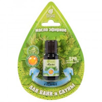 Масло эфирное 10мл Мята, блистер в форме капли, 32212 Банные штучки