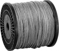 Трос ЗУБР стальной, DIN 3055, оцинк. сталь в оплетке ПВХ, синтетическая сердцевина, d=5/6мм, L=150м