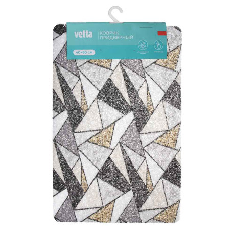 Коврик придверный тм VETTA Lapsha, ПВХ, 40х60 см, 2 дизайна, без резиновой подложки