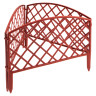 Забор декоративный "Сетка", 24 х 320 см, терракот, Palisad