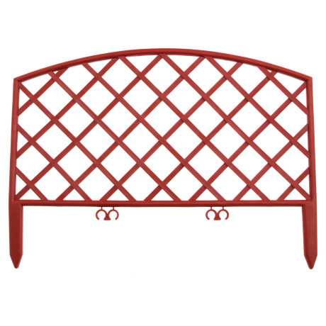 Забор декоративный "Сетка", 24 х 320 см, терракот, Palisad