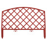 Забор декоративный "Сетка", 24 х 320 см, терракот, Palisad