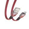 BY Кабель для зарядки Графика Micro USB, 1м, Быстрая зарядка QC3.0, штекер металл, красный