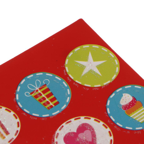 Открытка бирка, 7,1x8,2 см, бумага, микс дизайнов