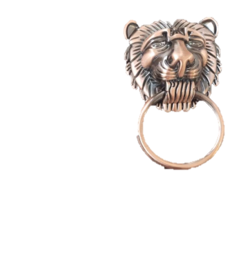 Ручка мебельная металл Лев 4 медь 170мм