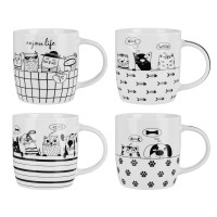 MILLIMI Мечтатели Кружка 360мл, фарфор, 4 дизайна