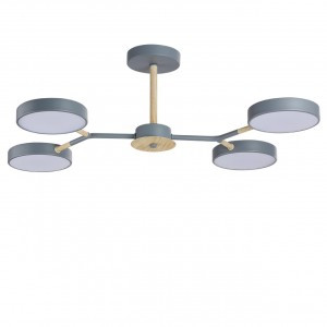 LUMION 5651/72CL LEDIO LN23 серый, дерево Люстра LED 72W 3254lm 3000-6000К 220V BRAD