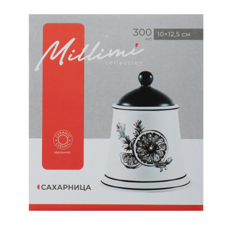 MILLIMI Китчен Сахарница, 300мл, 10х12,5см, керамика