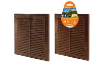 TDM вент. решетка разъемная 183х253мм с москитной сеткой коричневый (10!) (РФ) SQ1807-0085