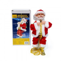 Фигура новогодняя B52 &quot;ДЕД МОРОЗ НА ЦЕПОЧКЕ&quot;, механическая, 1000x125x130мм, ААx3шт(не в комп), 4,5V