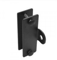 Домарт Проушина гаражная 50*150толщ.4мм) планка, крепеж черный d 15мм10)