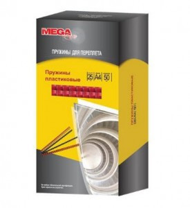 Пружины для переплета пластиковые ProMega Office 25мм прозрачные 50шт/уп.