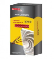 Пружины для переплета пластиковые ProMega Office 25мм прозрачные 50шт/уп.