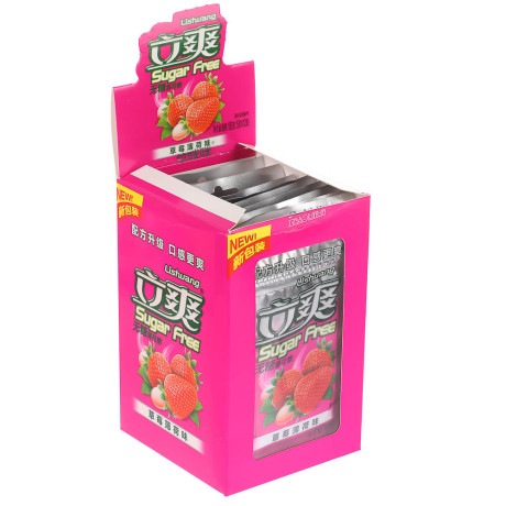 Драже холодок без сахара клубника 15гр