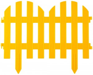 Забор декор GRINDA "ПАЛИСАДНИК", 28x300см, желтый zu422205-Y