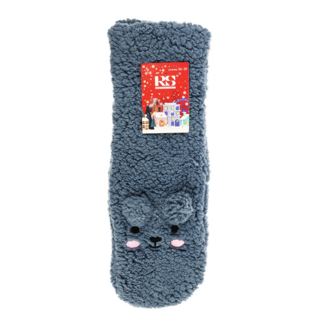 Носки женские домашние высокие "Хюгге", тм RS, 100% полиэстер, р. 36-39, RST1,2
