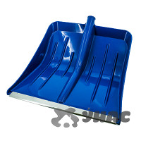 Лопата снеговая пласт с планк 430х490 МЕТЕЛИЦА ЛЮКСd32 СИНЯЯ (10)