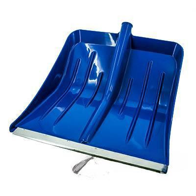 Лопата снеговая пласт с планк 430х490 МЕТЕЛИЦА ЛЮКСd32 СИНЯЯ (10)