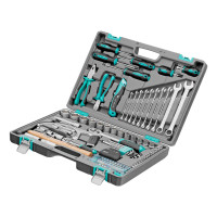 Набор инструментов, 1/2&quot;, 1/4&quot;, CrV, пластиковый кейс 98 предметов Stels