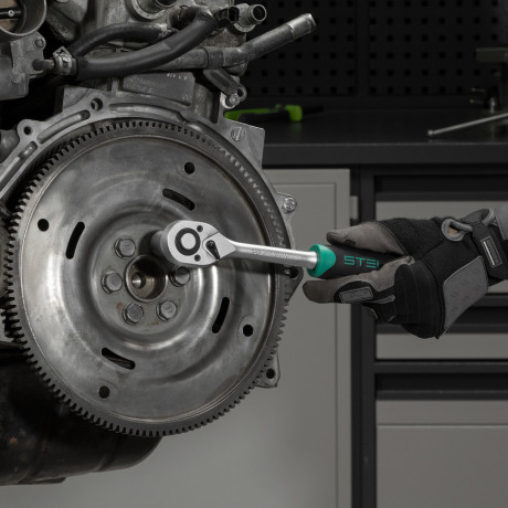 Набор инструментов, 1/2", 1/4", CrV, пластиковый кейс 98 предметов Stels