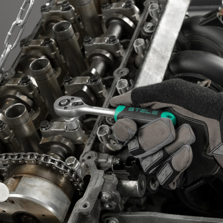 Набор инструментов, 1/2", 1/4", CrV, пластиковый кейс 98 предметов Stels