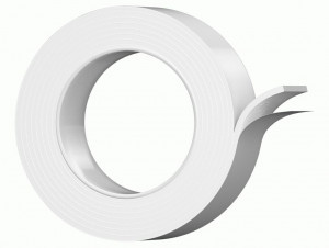 КОНТАКТ лента монтажная клеящая 19/1, двусторонняя, белая, 1,5м, арт.25936