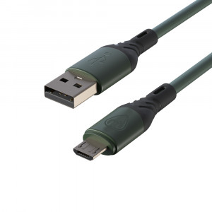 BY Кабель для зарядки Карнавал Micro USB, 1м, 2А, зеленый