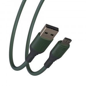 BY Кабель для зарядки Карнавал Micro USB, 1м, 2А, зеленый