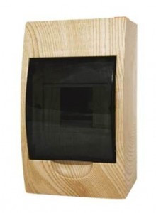 EKF PROxima бокс (корпус) пластик ЩРН-П- 4 модулей навесной СОСНА (светлое дерево) IP41