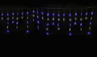 Гирлянда-занавес ULD-E5505-196/DTK &quot;Звездочки1&quot; 196LED синий+бел. 5,5x0,5/56нит. 8реж соед. 3W Uniel