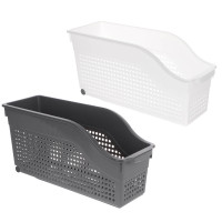 Контейнер Лофт хозяйственный на колесах узкий 355х130х170 мм белый