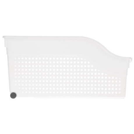 Контейнер Лофт хозяйственный на колесах узкий 355х130х170 мм белый