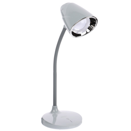 FORZA Лампа настольная складная 30LED, питание USB, 7Вт, 500Лм, кабель 1м, диммер, пластик, серая